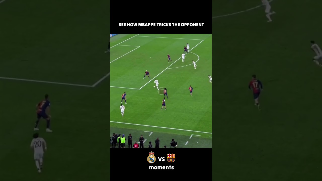 SEE HOW MBAPPE TRICKS THE OPPONENT