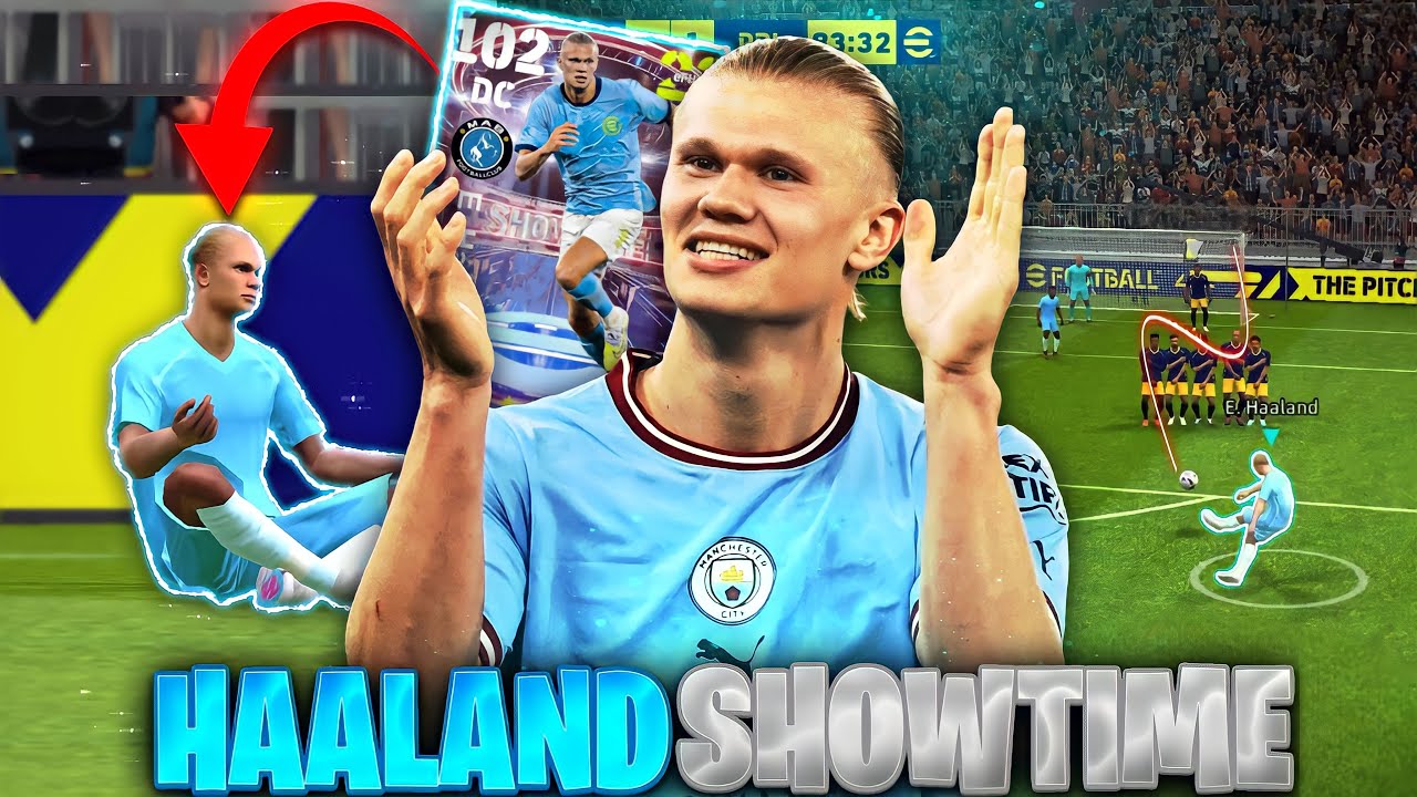 Asi JUEGA HAALAND ShowTime de 102 🤯🔥 *Es una Bestia* | EFOOTBALL 2023 Mobile