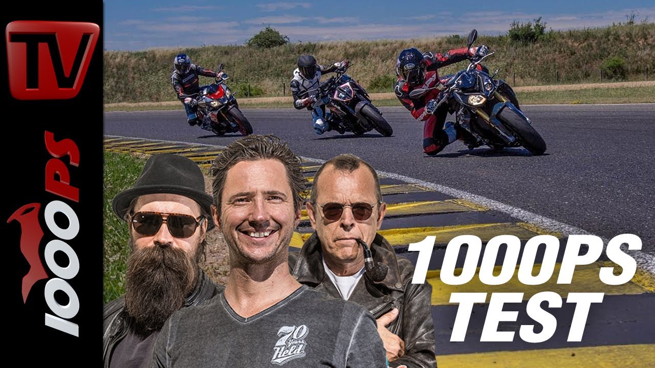 1000PS Test - ​Power Nakedbike Vergleich - ​Tuono gegen SuperDuke, S1000R, Street Triple RS und MT10