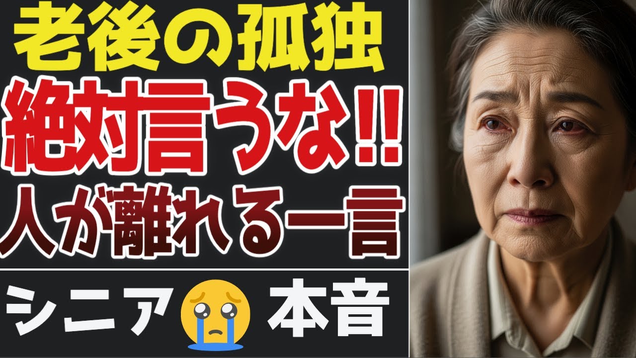 【老後の孤独】人が離れていく人に共通する“たった一言”とは？口コミ30選【シニアの口コミ】