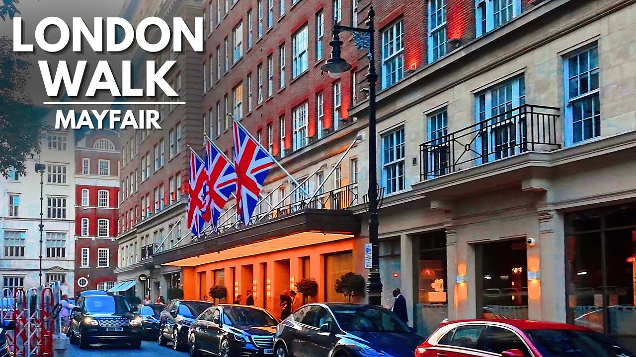 Luxury London Walk 🇬🇧 | The Ritz to Pall Mall | Mayfair Supercars & Sunset Stroll
