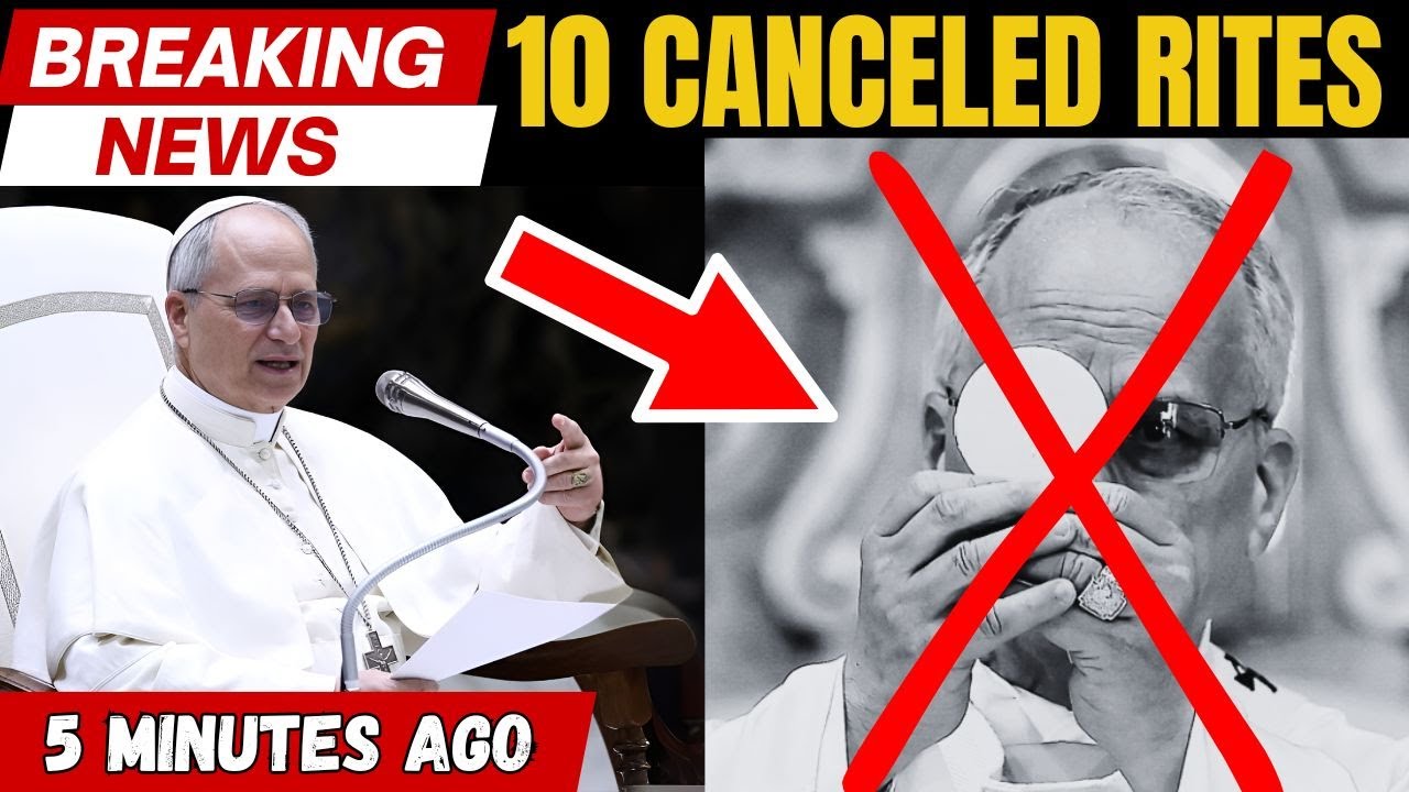🚨5 minutes ago! Pope Leo 14 abolished 10 Catholic rites forever in the Catholic Church