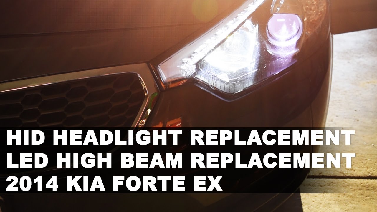 VLOG 0007: 2014 Kia Forte HID headlight and high beam replacement