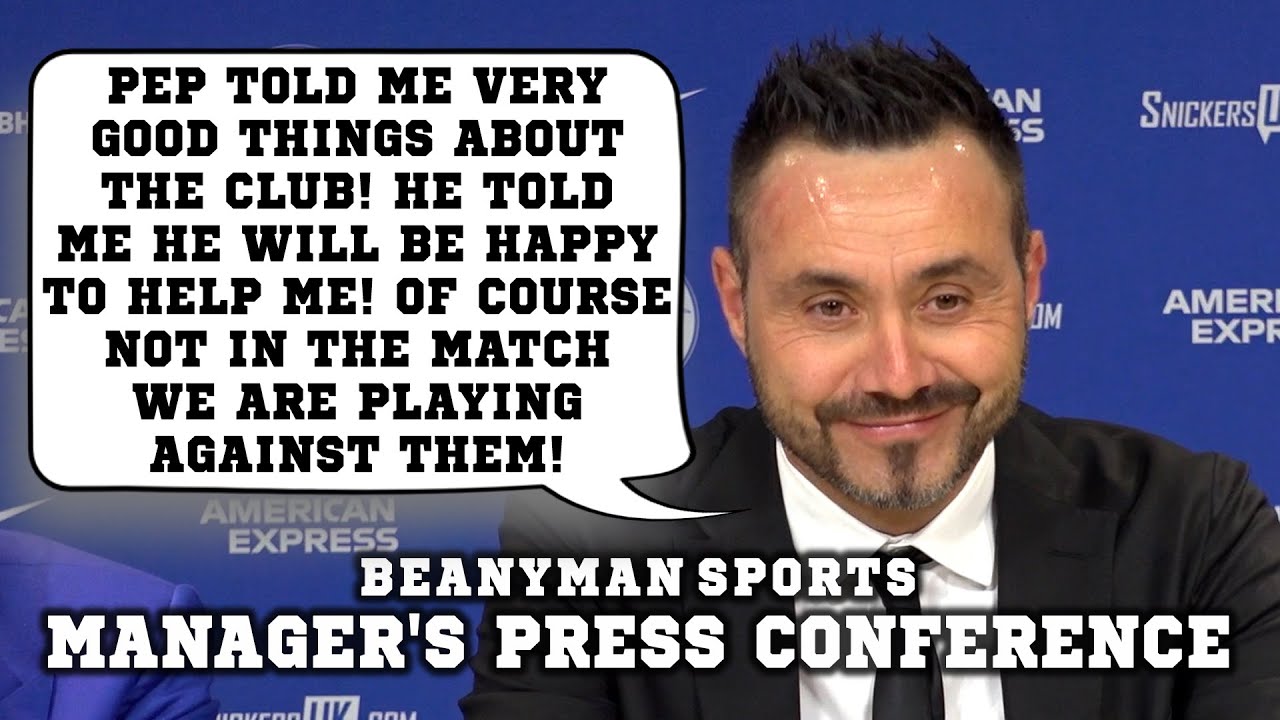 'Pep told me VERY good things about the club!' | Roberto De Zerbi first Brighton press conference