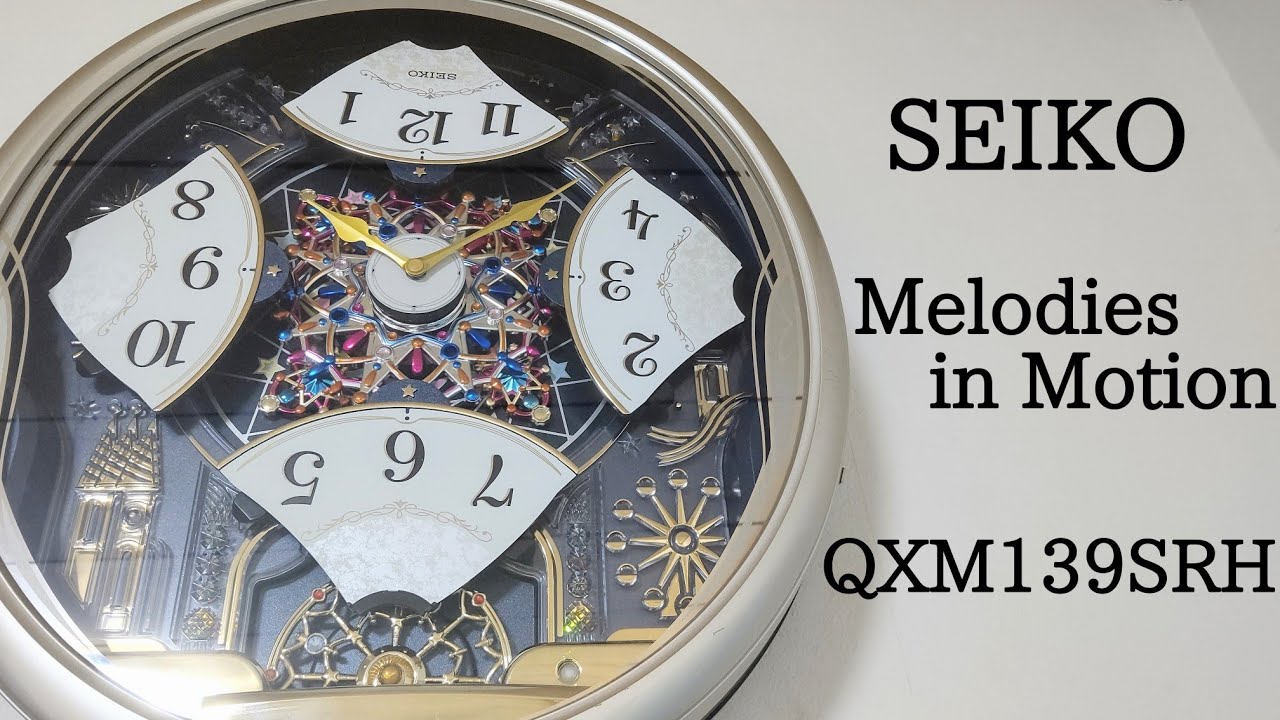 SEIKO Melodies in Motion Clock QXM139SRH からくり時計
