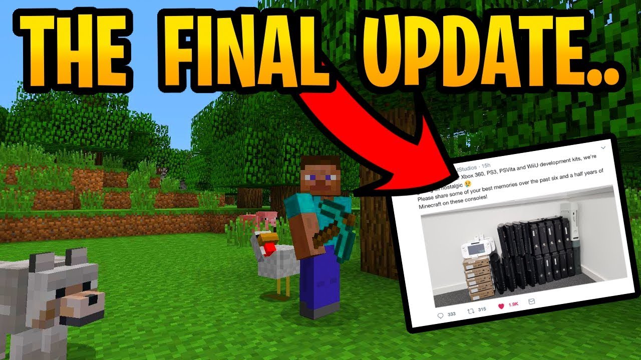 Minecraft Final Update For Old Gen.. PS3, PS Vita, Wii U & Xbox 360