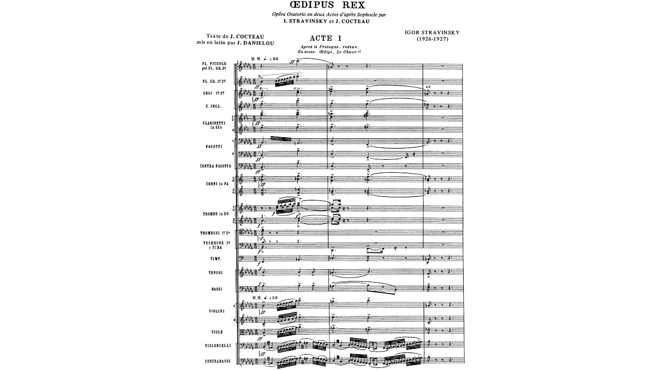 Igor Stravinsky - Oedipus Rex, K047