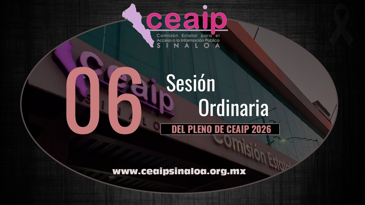 Sesión Ordinaria del Pleno CEAIP 06/26