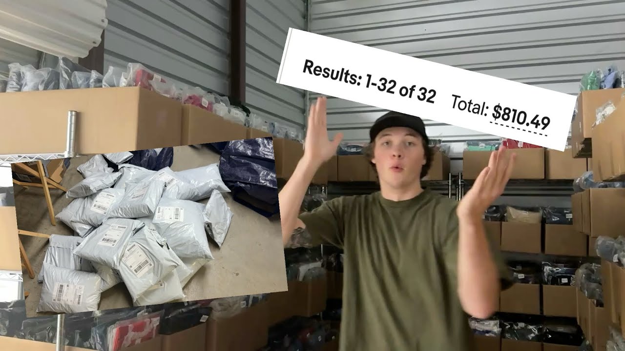 Shipping eBay orders! Day in the life of a 20 year old eBay seller | 100 items pictured! 