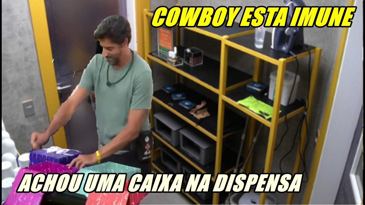 COWBOY ACHA CAIXA SURPRESA  E FICA IMUNE NÃO ESTA MAIS NO PAREDÃO!!!