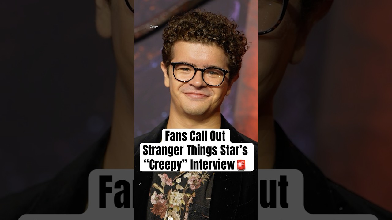 Fans Call Out Stranger Things Star's &ldquo;Creepy&rdquo; Interview #shorts #StrangerThings #GatenMatarazzo