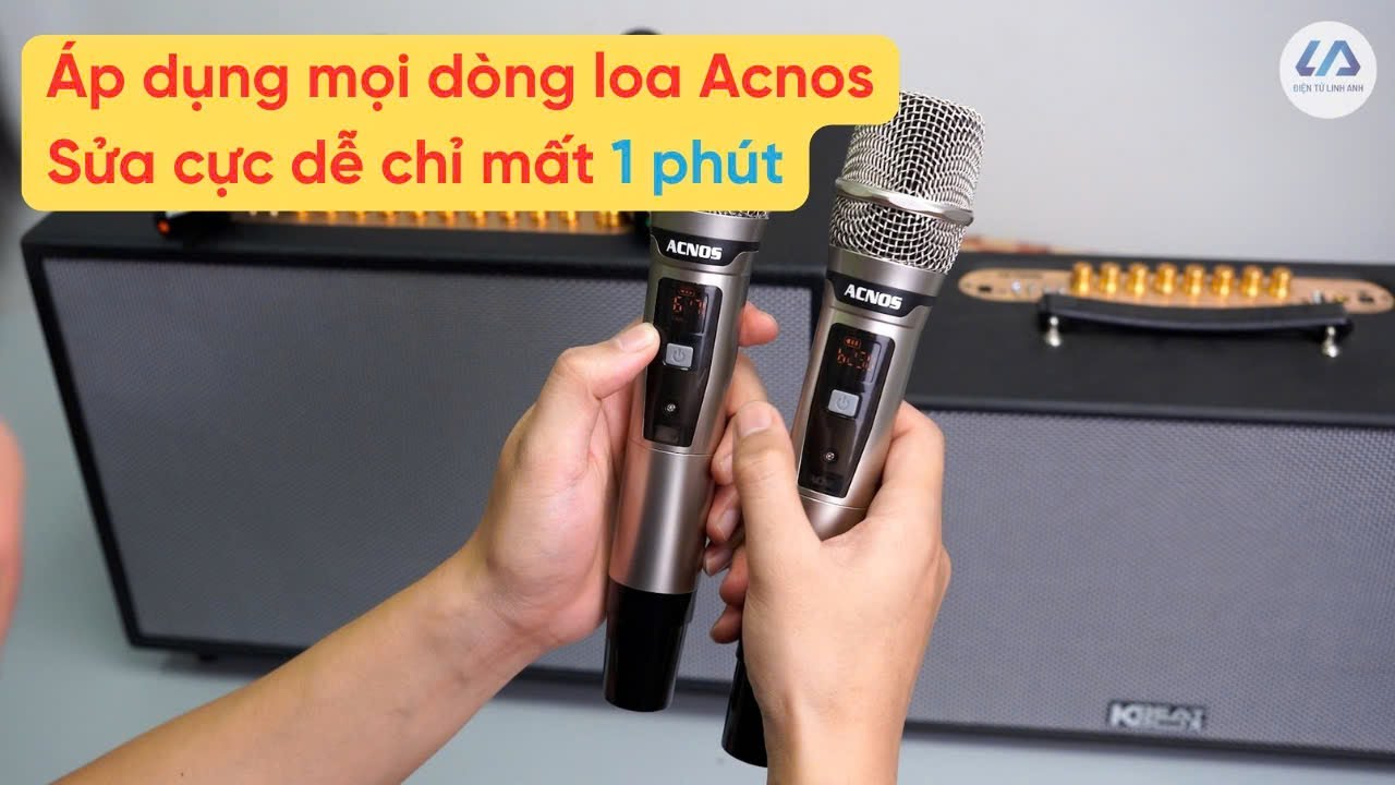 Cách sửa loa Acnos không nhận micro cực đơn giản - hướng dẫn cài tần số