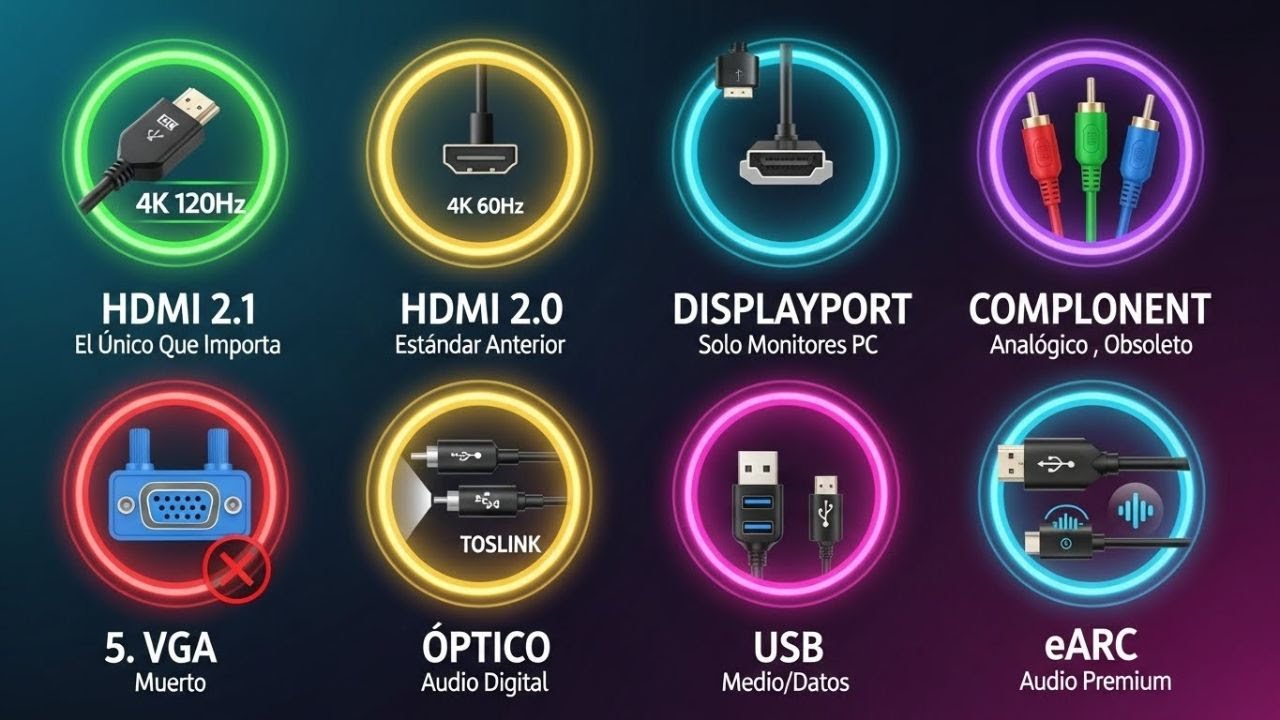 Todos Los Puertos Y Cables De TV Explicados en 17 Minutos