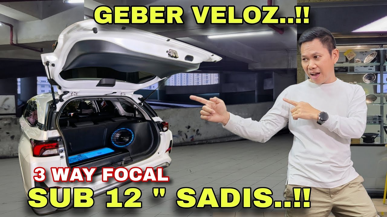 GEBER VELOZ 12 INCHI DGN SPEAKER 3WAY FOCAL DAN DSP ALPINE ENAK GOKIL.!!