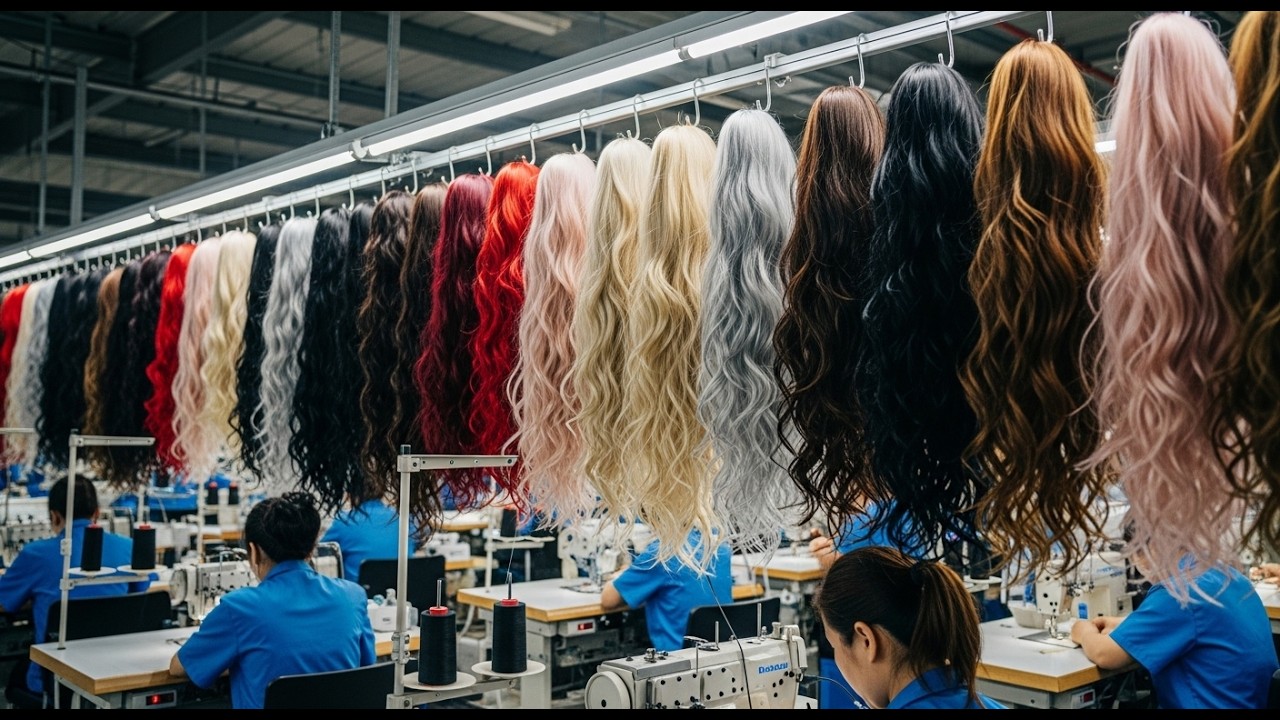 Inside a Hair Wig Factory How They Make Wigs Full Productions
