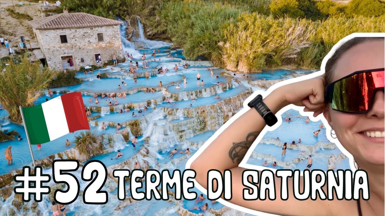 #52 Saturnia terminės vonios ir slaptas krioklys // į Italiją VW T4 kemperiu