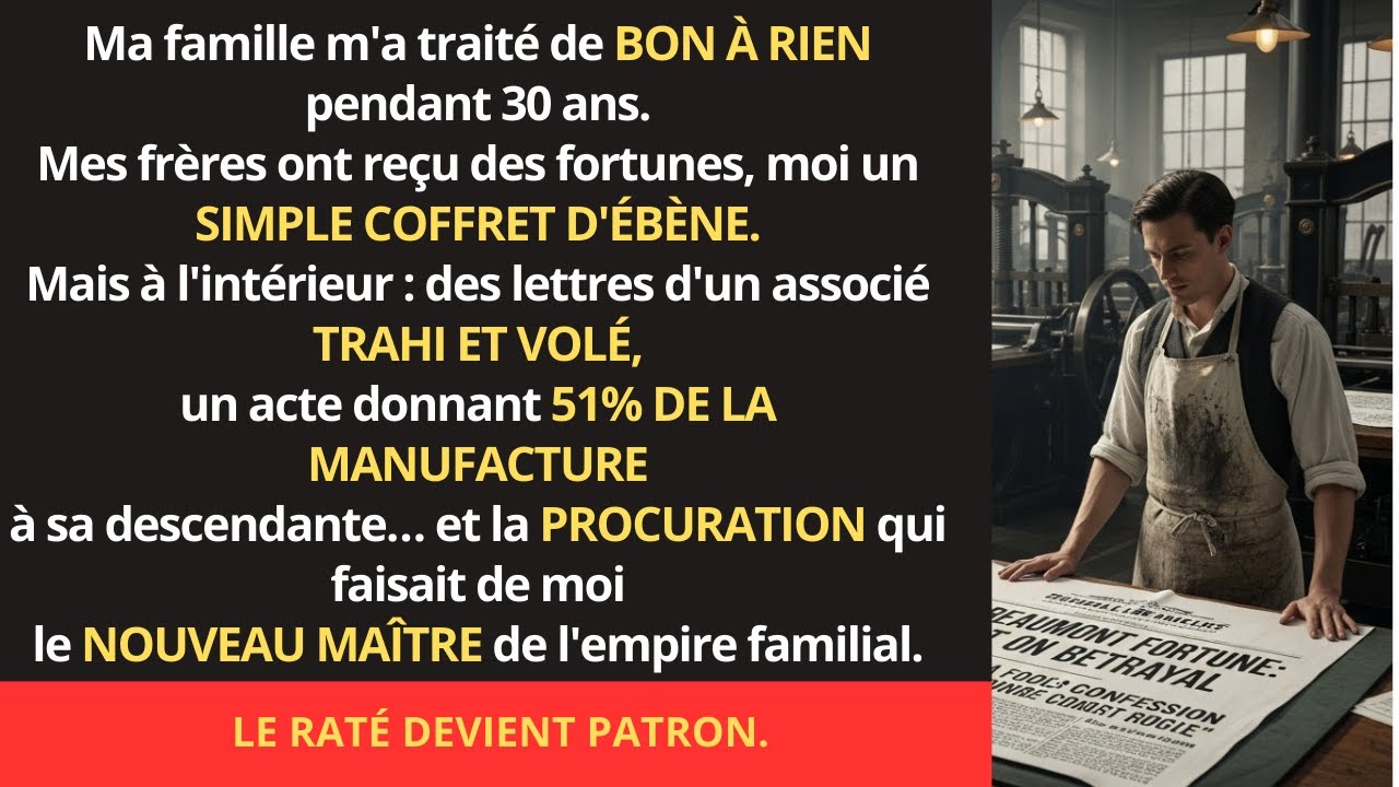 Ma famille m’a traité de bon à rien — Puis j’ai ouvert le coffret de mon grand-père.
