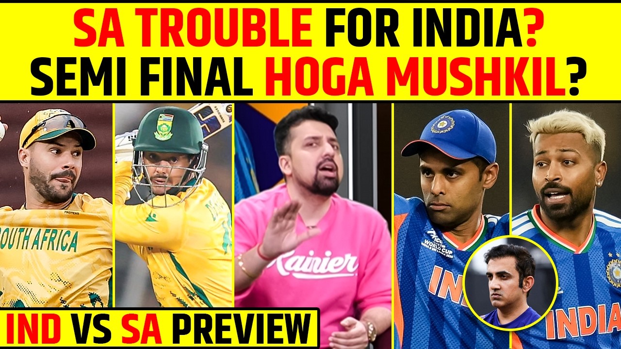 SA TROUBLE FOR INDIA? SEMI FINAL HOGA MUSHKIL? IND VS SA PREVIEW #indvssa #t20worldcup2026