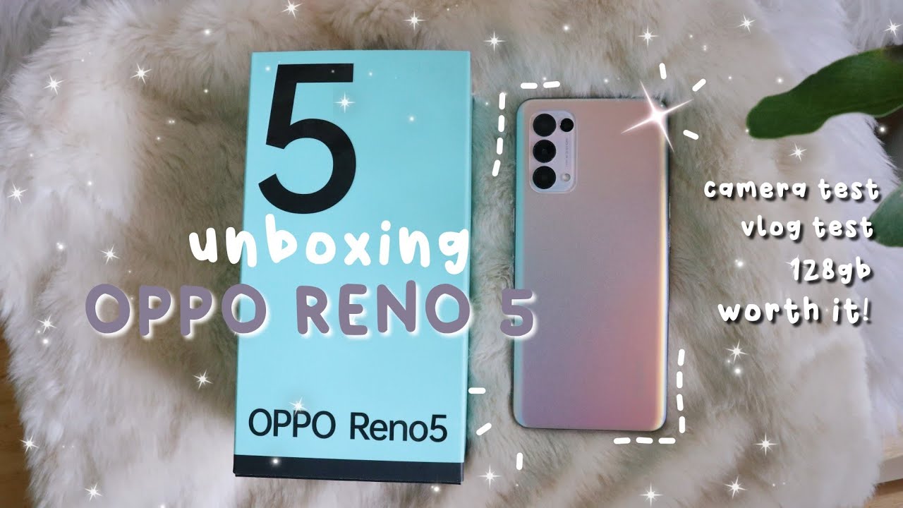 aesthetic unboxing || oppo reno 5 || camera & vlog test 📱✨