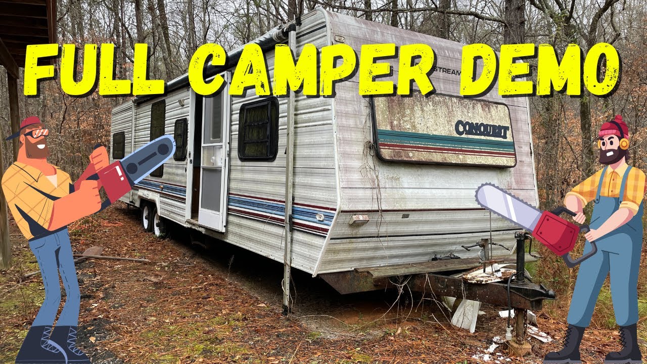 Camper Demolition Jackrabbit Junk Removal LaGrange GA RV Travel Trailer Mobile Home Disposal Georgia