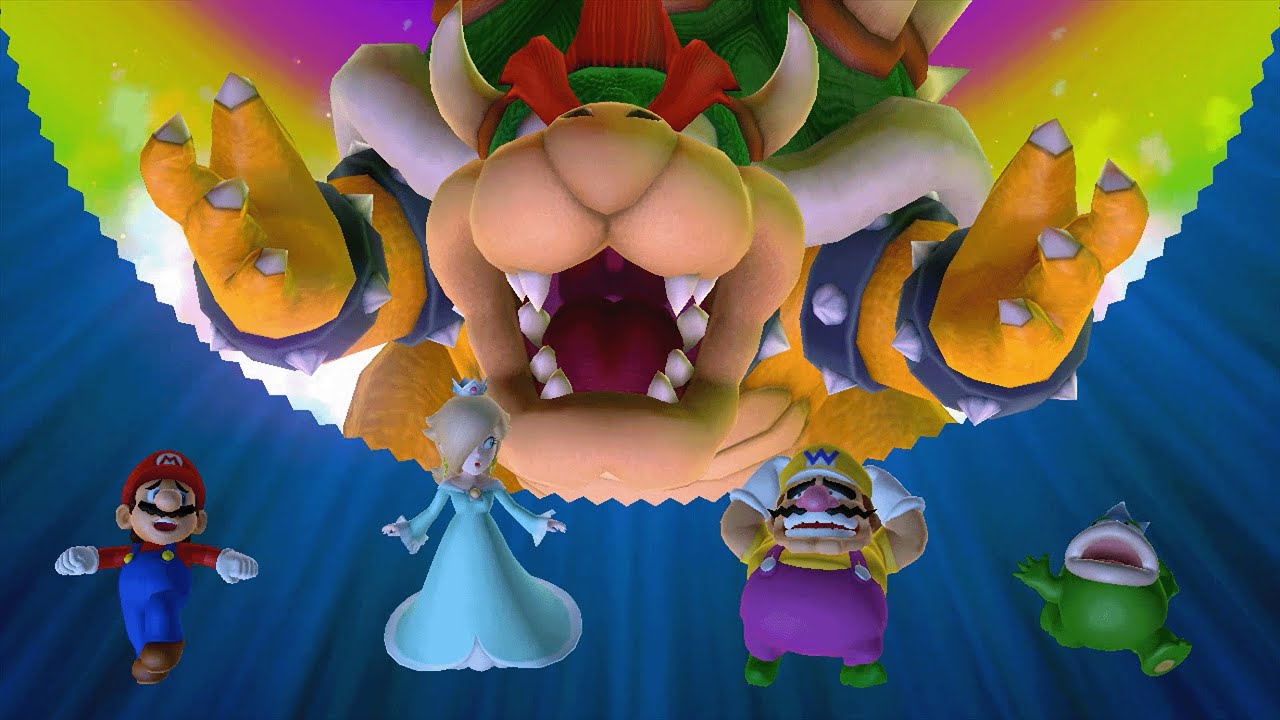 Mario Party 10 - Mario vs Rosalina vs Wario vs Spike vs Bowser - Whimsical Waters