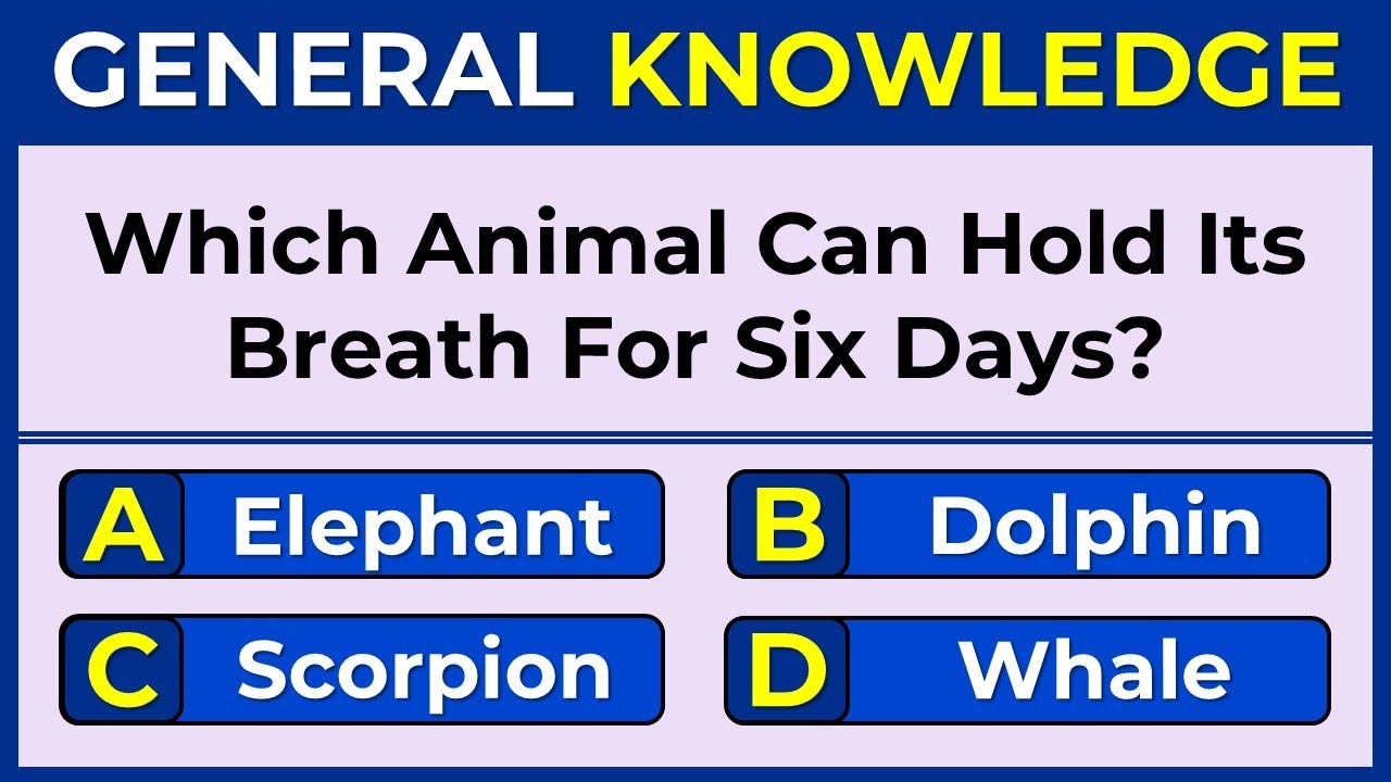 How Strong Is Your General Knowledge? Only True Geniuses Score 100%! #gk