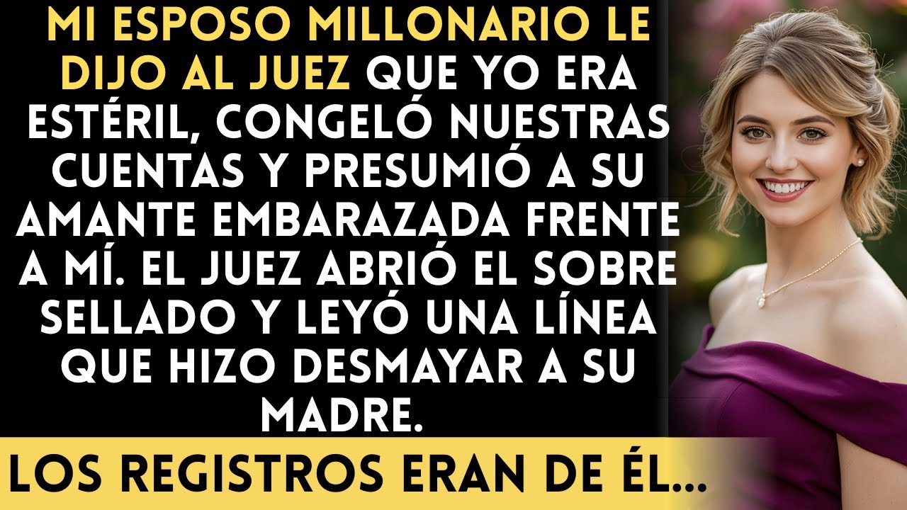 Mi esposo millonario me llamó estéril en el juicio… pero el juez abrió el sobre y todo cambió...