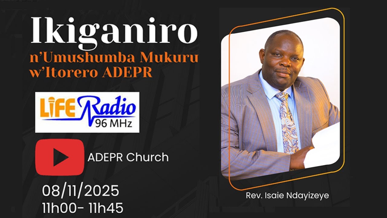 IKIGANIRO CY'UMUSHUMBA MUKURU W'ITORERO ADEPR KU RUGENDO RW'IMPINDUKA MU ITORERO ADEPR