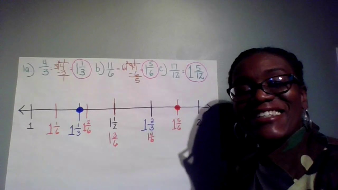 Comparing fractions on a number line using benchmarks!!!!