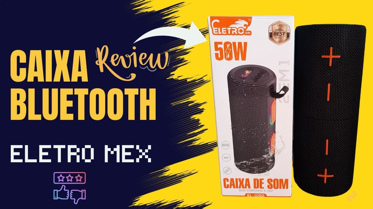 Caixa Bluetooth 2 em 1 Separada Resistente a &Aacute;gua : Review #portablespeaker