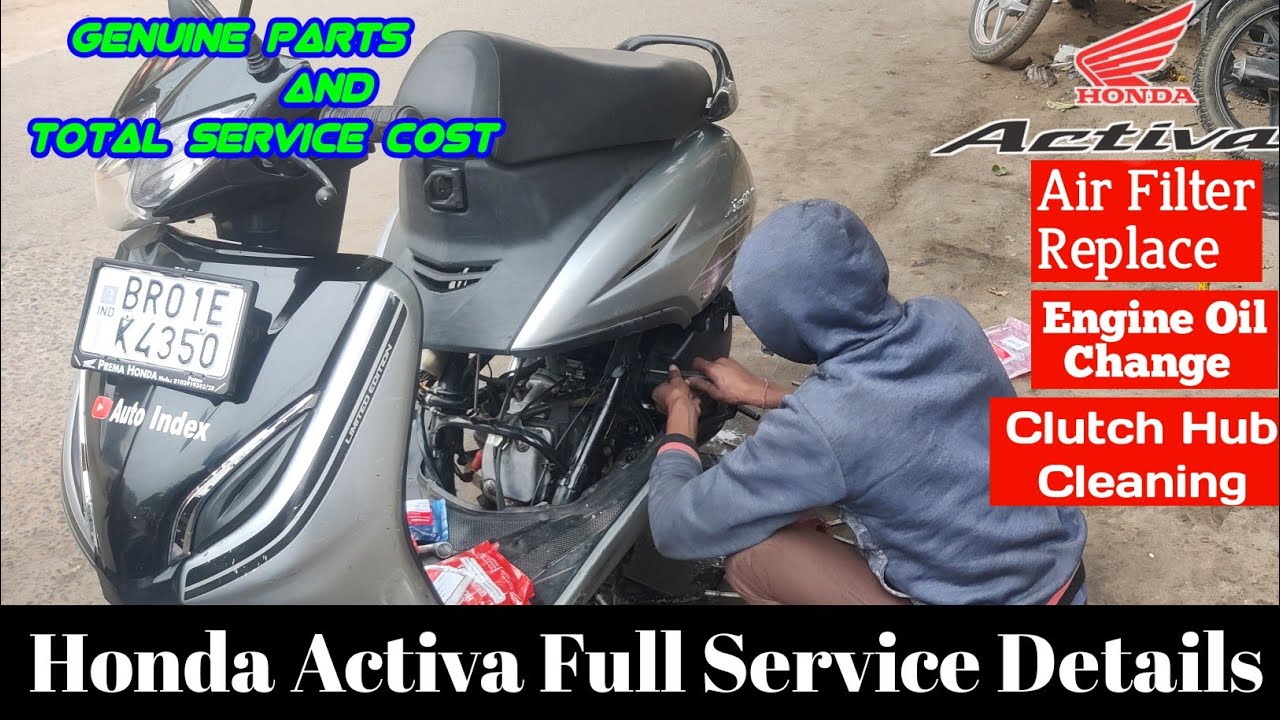 Honda Activa 6g,5g,4g,3g Complete Service Detail | Scooter Servicing | Paid Service ₹₹ |