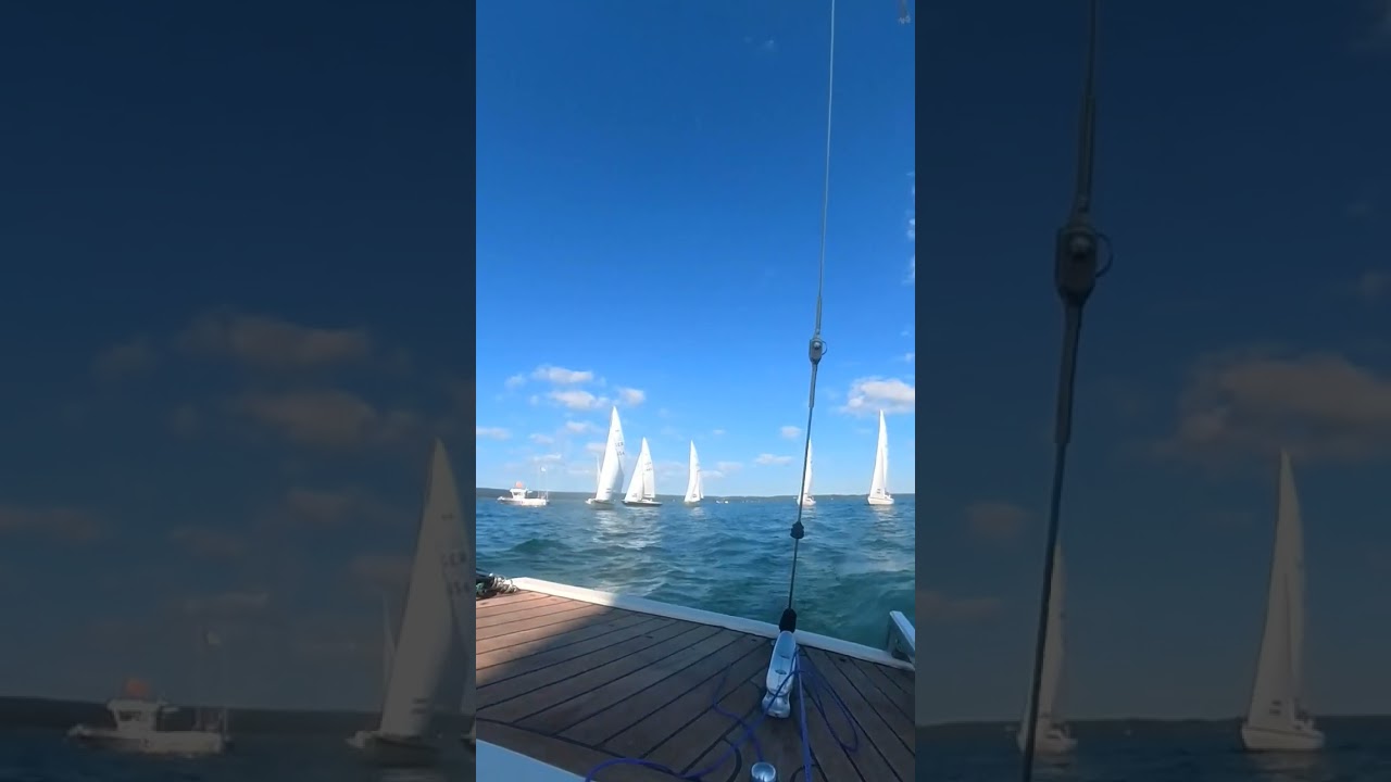 last minute h-boat regatta start #regatta #segeln #sailing #sailingboat #sailingpassion