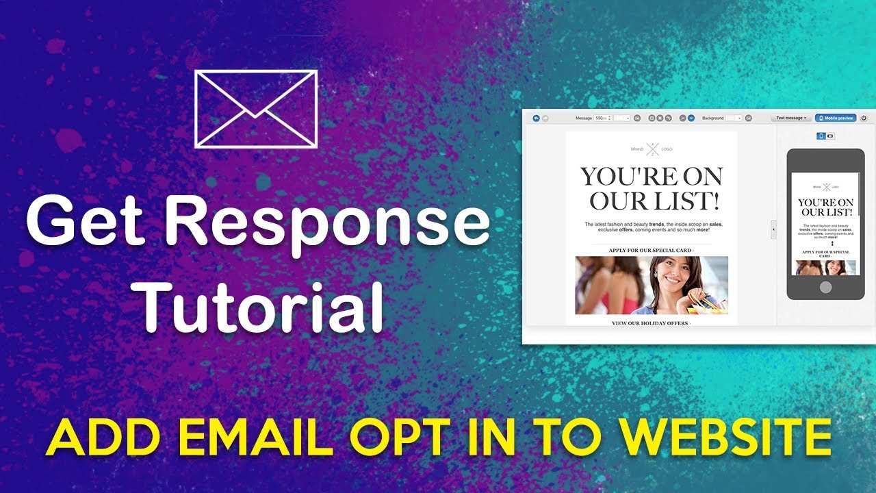 GetResponse Tutorial - Add in Email Opt-in & Pop-ups on WordPress Website
