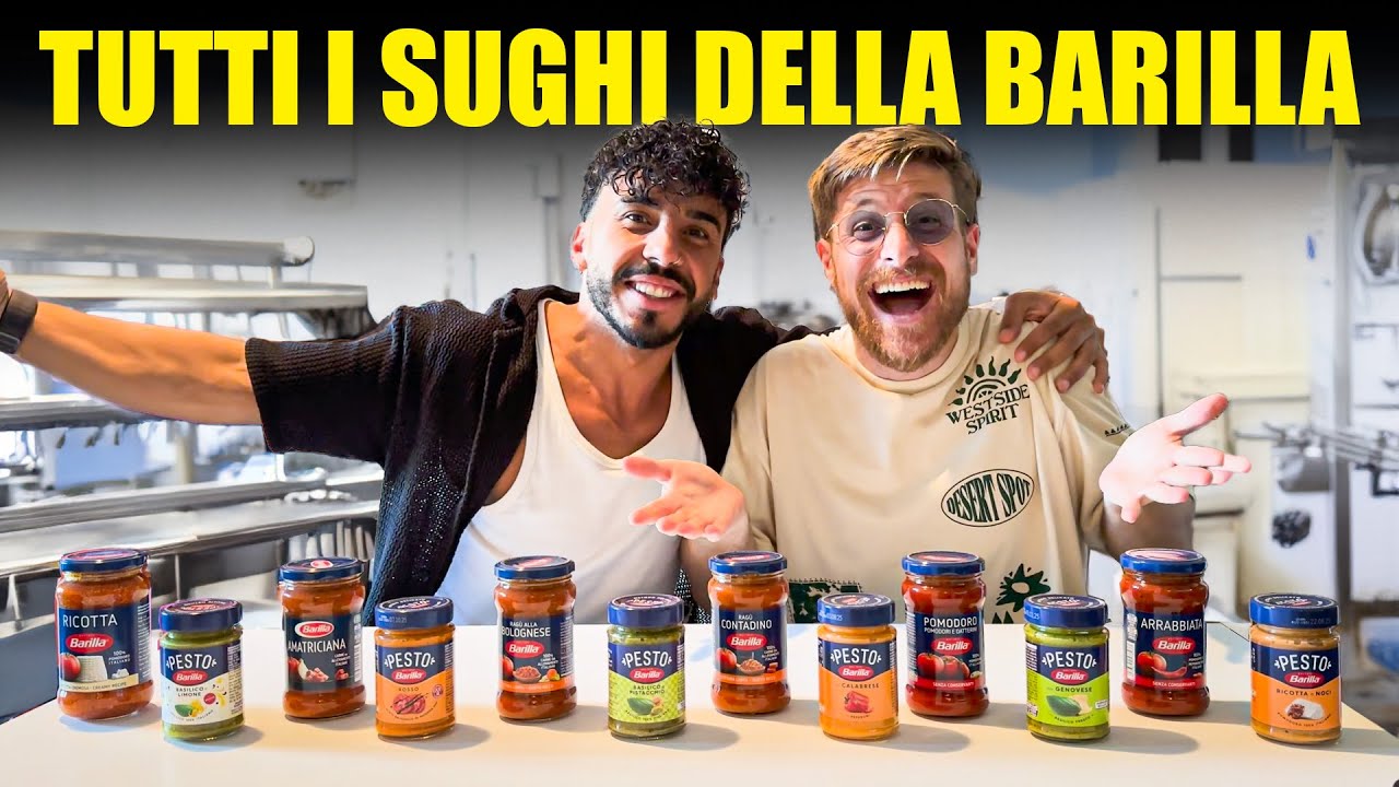 PROVIAMO TUTTI I SUGHI PRONTI DEL SUPERMERCATO DELLA BARILLA - NON ABBIAMO MAI GODUTO COS&Igrave; TANTO!