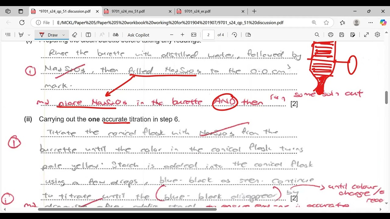 9701/51/M/J/24 Discussion of 2024 May June Paper 51, 9701 Cambridge A Level