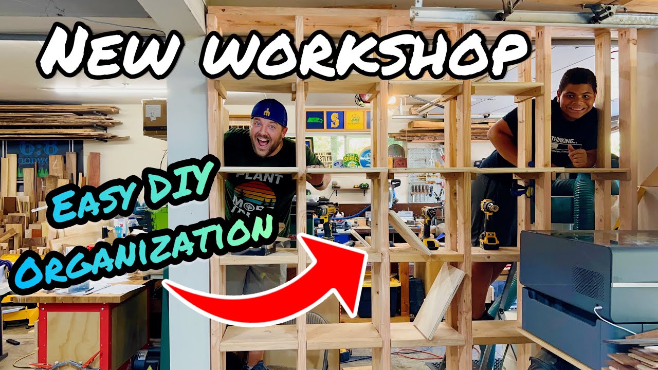 Garage and Workshop Storage Solutions: Laser and Woodworking Supply Organization
