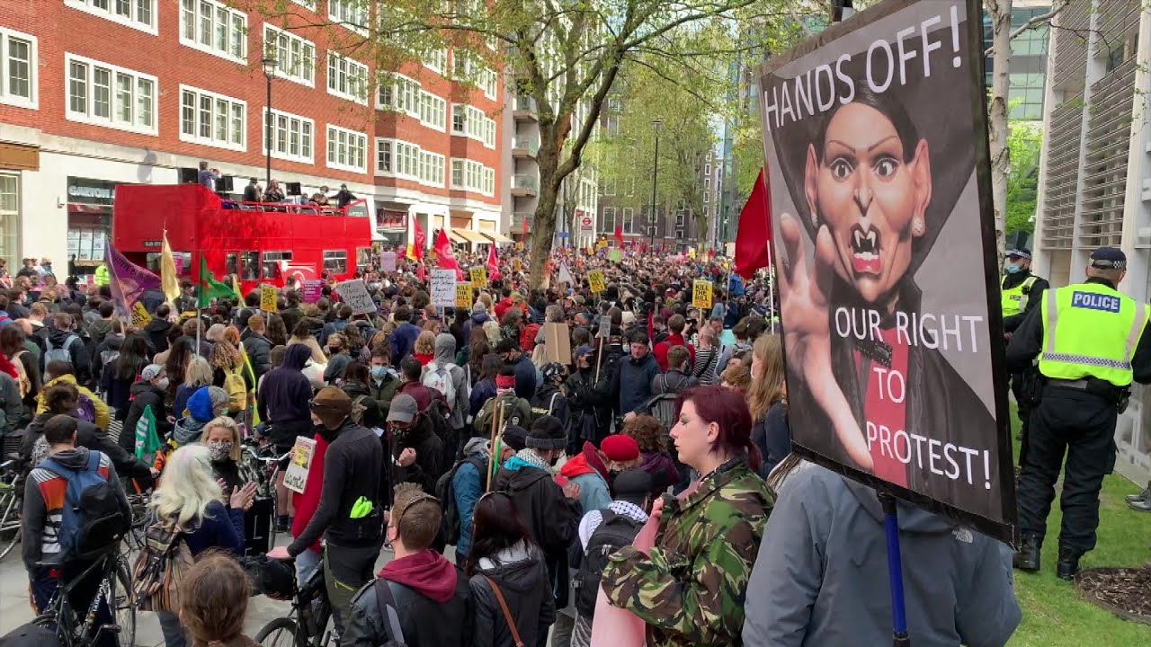 'Kill The Bill' May Day protest held outside Home Office | AFP