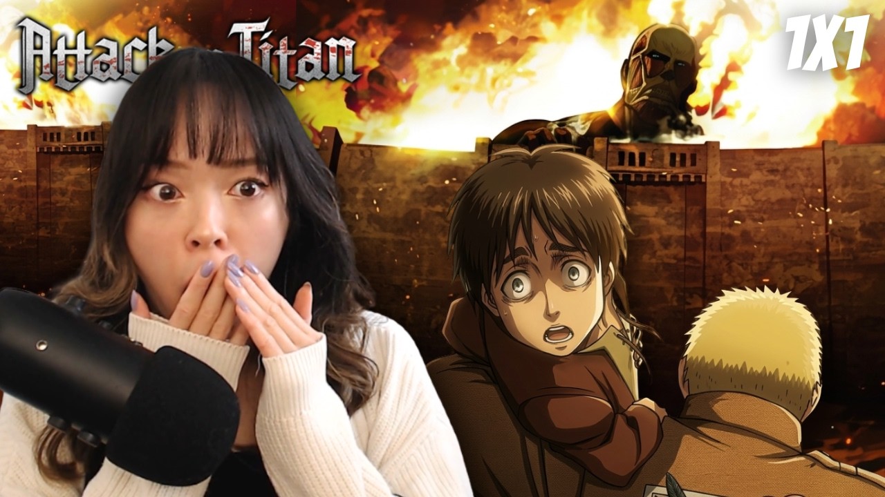 FIRST TIME REACTING TO Attack on Titan 1x1 | 