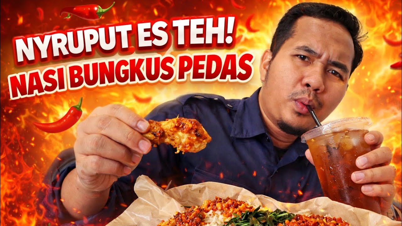 NYERUPUT ES TEH || NASI BUNGKUS PEDAS !!!