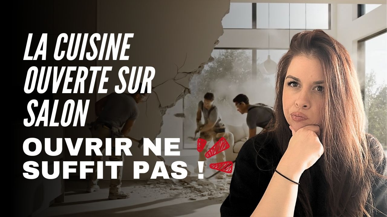 CUISINE OUVERTE SUR SALON : Comment créer l'harmonie ?