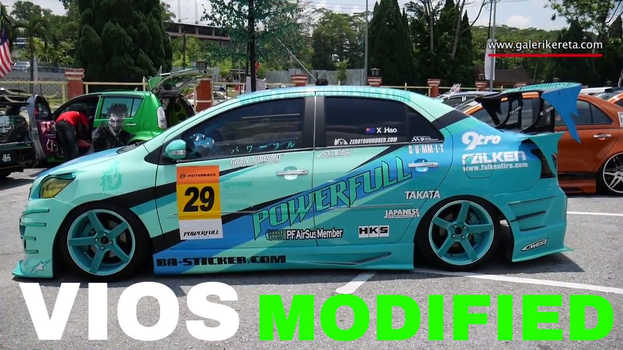 Toyota Vios Modified with custom spoiler | Galeri Kereta