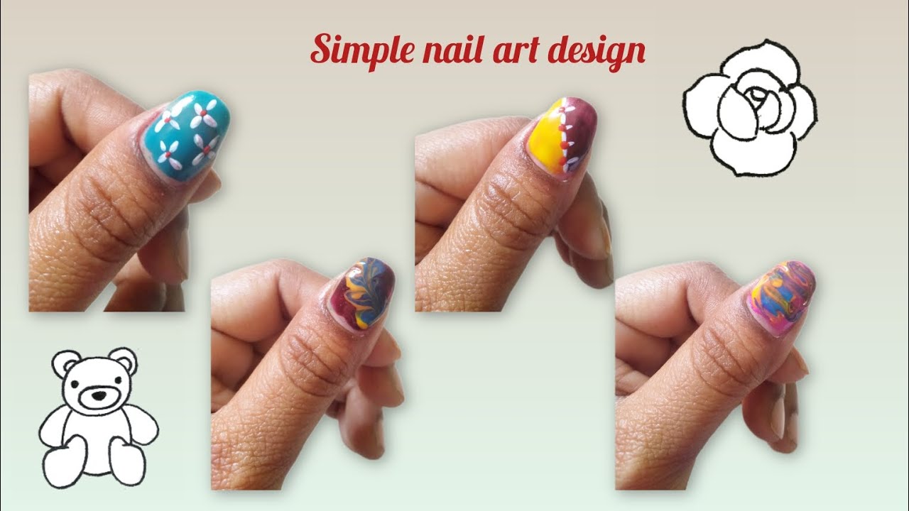 Nail art design without tools#nails #youtubeshorts #tools #naildesign #shortfeed #ytshorts 