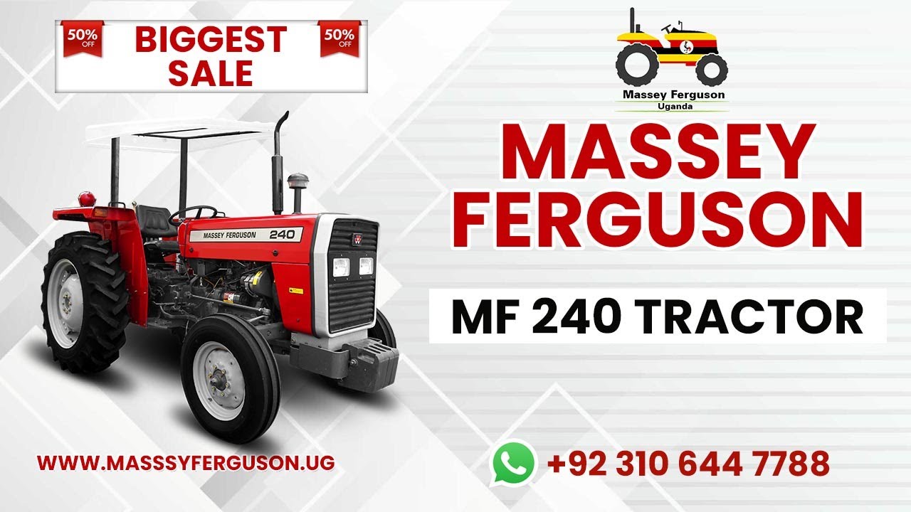 Massey Ferguson MF 240 - 50HP Tractors For Sale in Uganda - Massey Ferguson Tractors Uganda