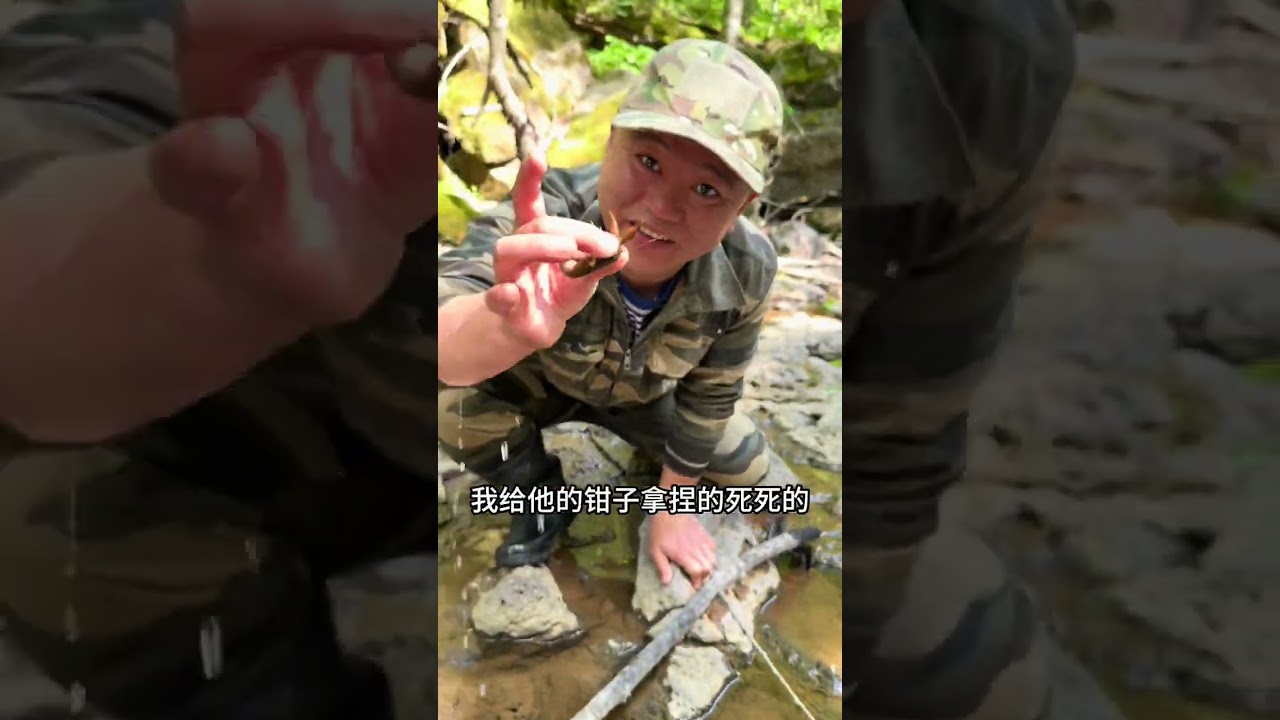 大山深处的天下第一鲜#户外逮鱼摸虾 #记录大山里的农村生活