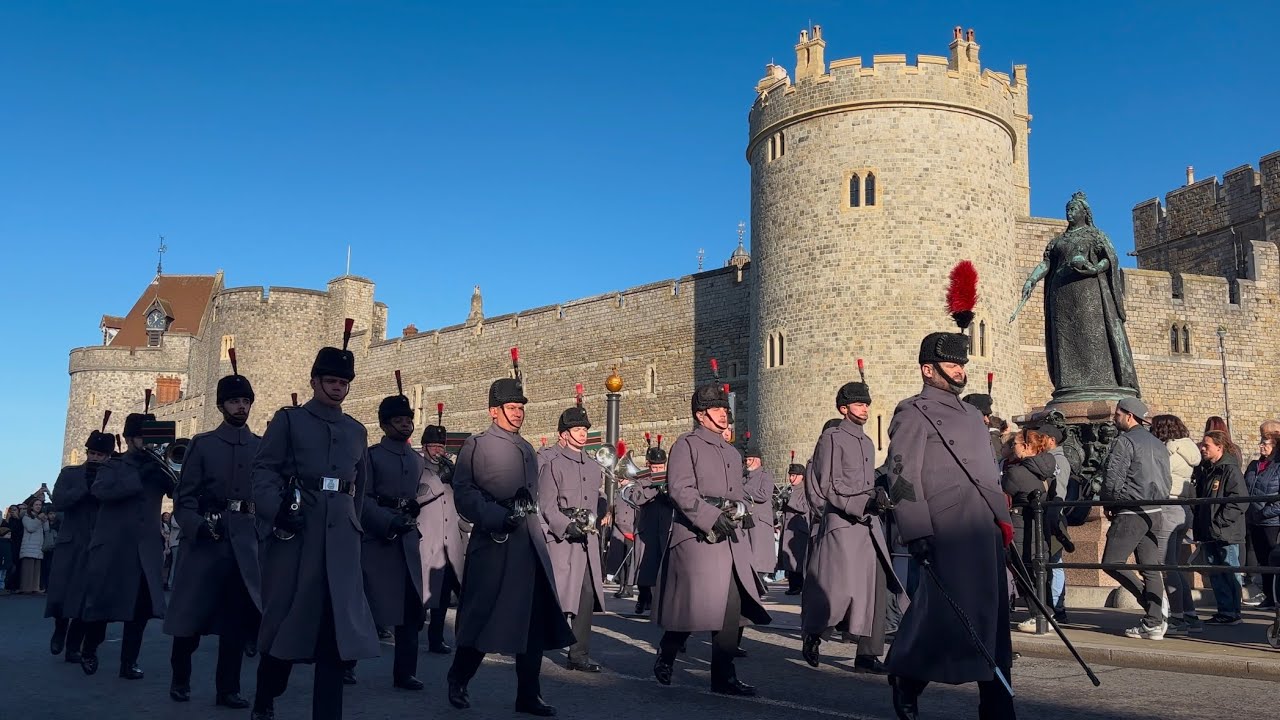 Band and bugles of the rifles new guard F company Scot’s guards