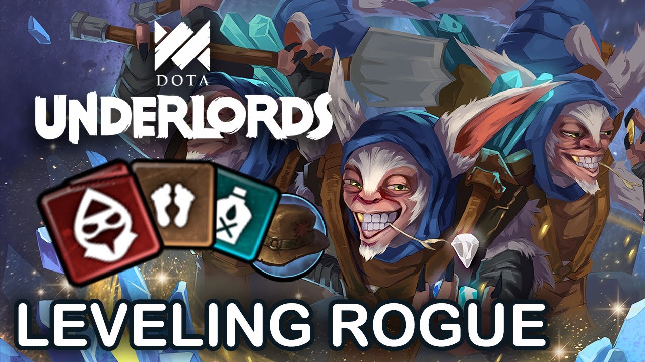Simple Progression Rogue Build with Leveling Strategy | Dota Underlords Standard Match | Ranked