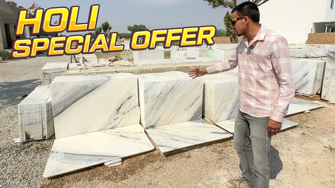 BIGGEST Holi Sale on मकराना मार्बल ! 😱 |  सबसे बड़ा ऑफर! #marble #makranamarble