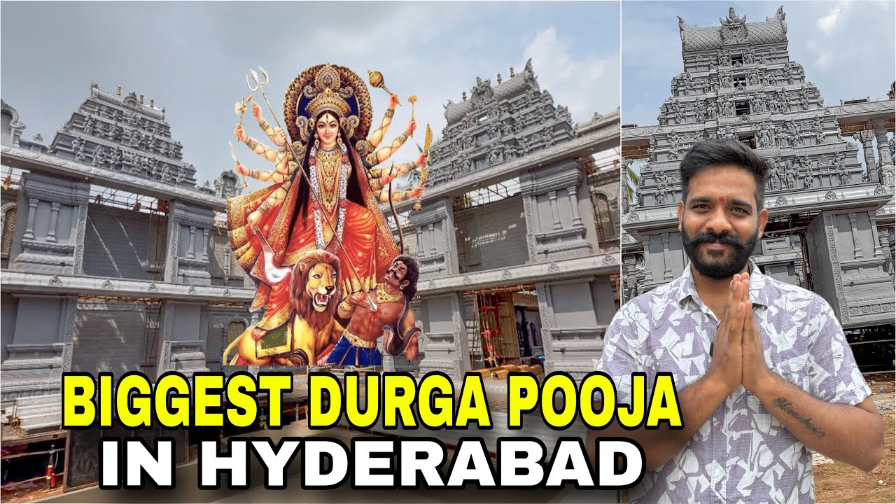 Biggest Durga Pooja In Hyderabad Bengali Traditional Durga Mata Pooja | Hyderabad Activities 
