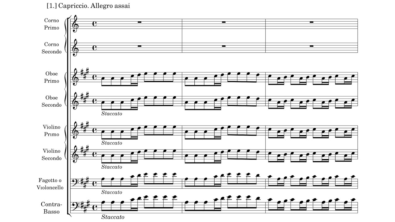 Zelenka - Capriccio in A major, ZWV 185