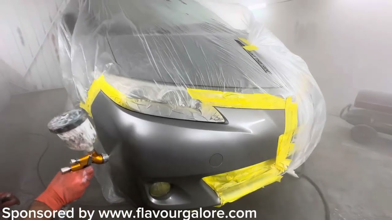 Toyota estima dent and spray paint | fixing scratches | sponsored by flavour galore
